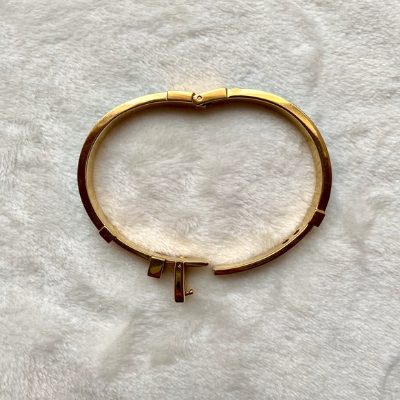 Michael Kors Gold Buckle Bracelet with Teal Enamel - Picture 6 of 8